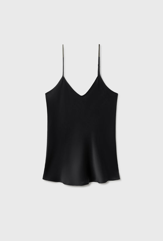 BIAS CUT CAMI BLACK