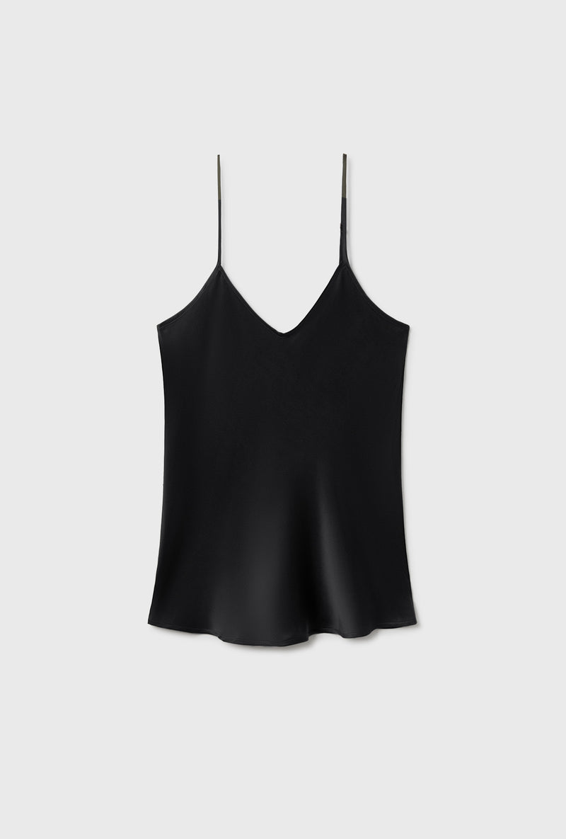 BIAS CUT CAMI BLACK