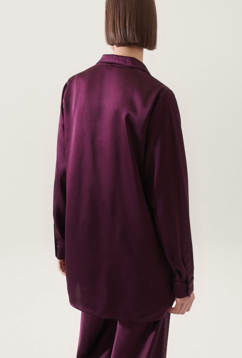 RELAXED BLAZER BLOOD PLUM