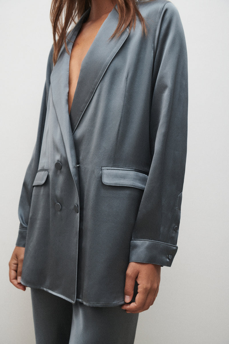 RELAXED BLAZER SLATE