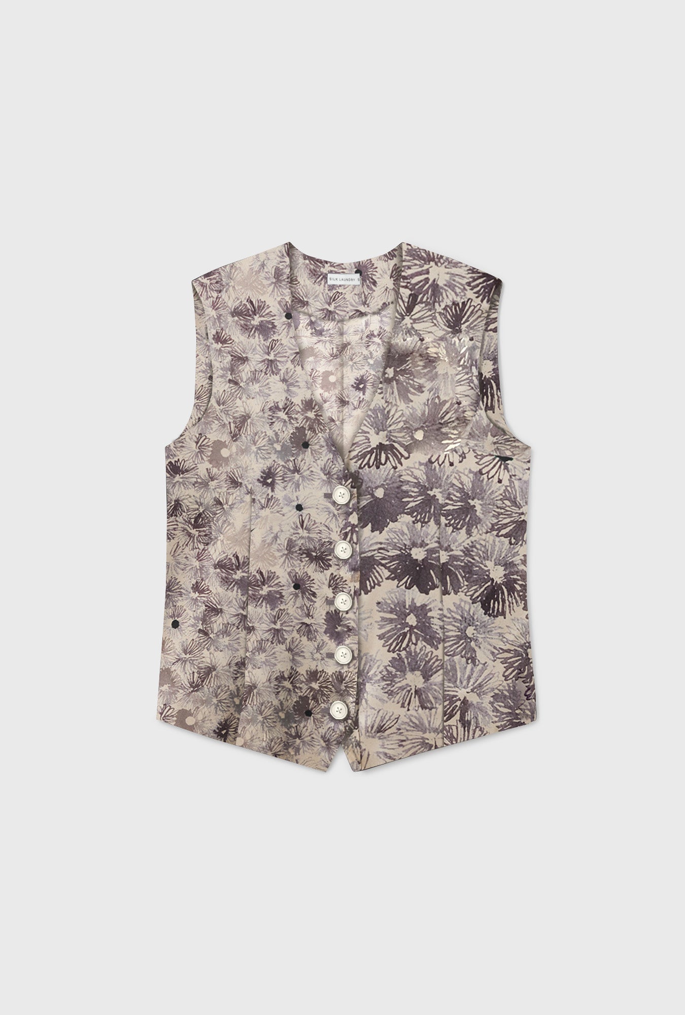 TWILL VEST ASTER FLORAL