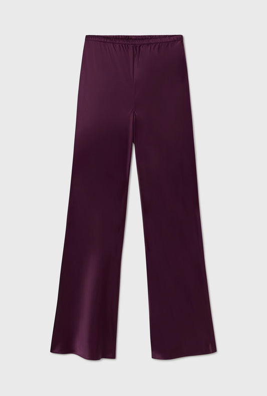 BIAS CUT PANTS BLOOD PLUM