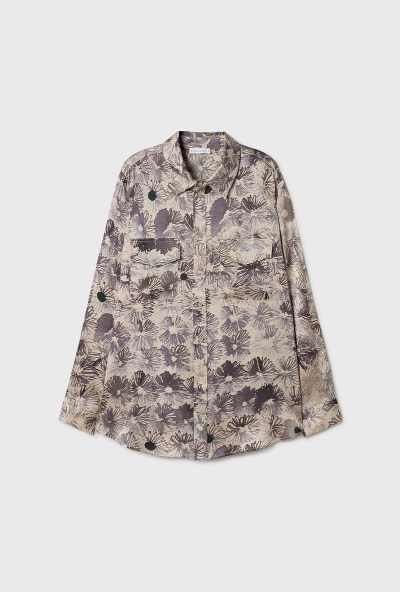 BOYFRIEND SHIRT ASTER FLORAL