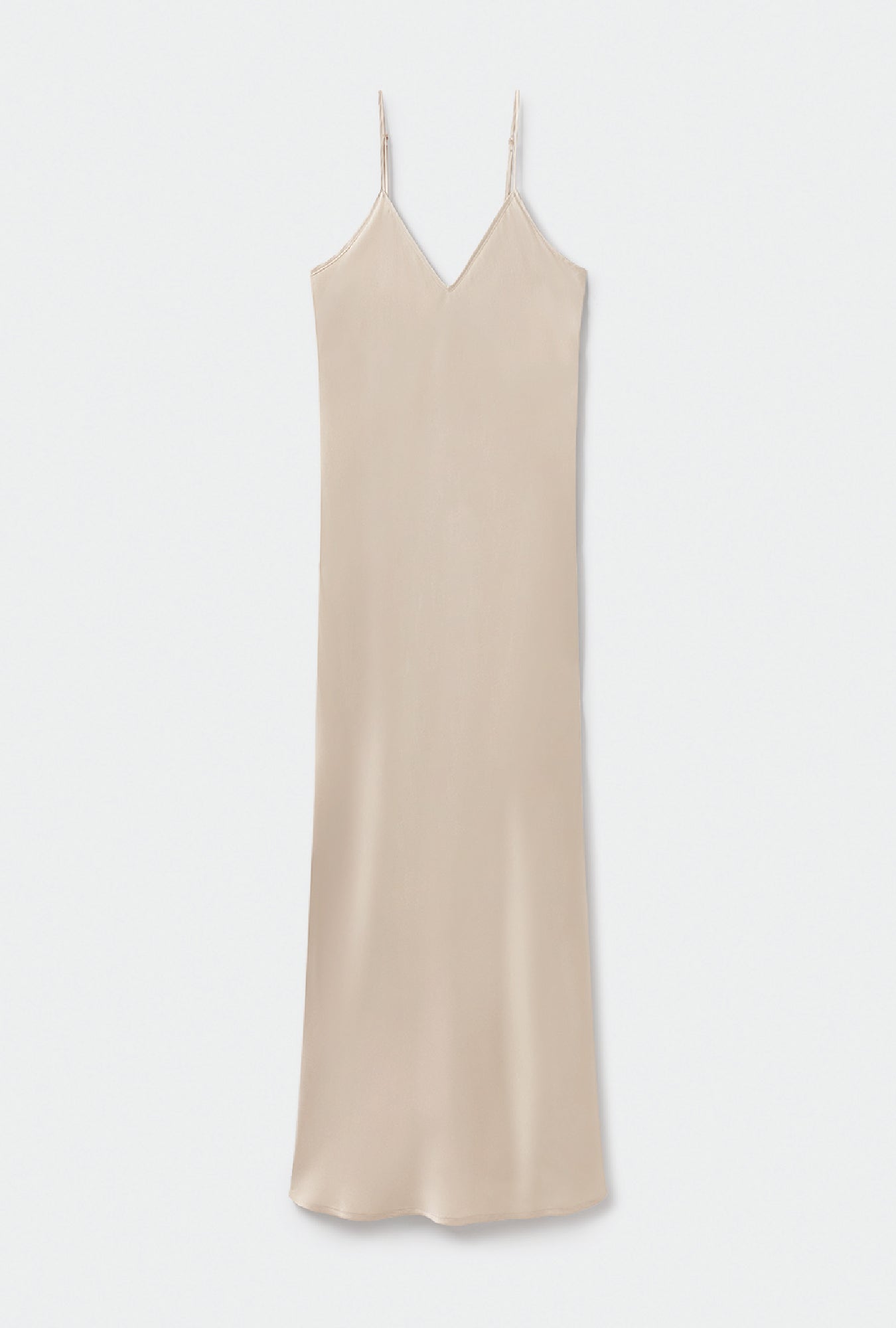 90S SLIP DRESS HAZELNUT