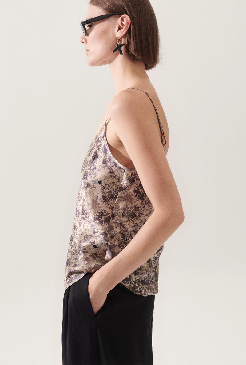 BIAS CUT CAMI ASTER FLORAL