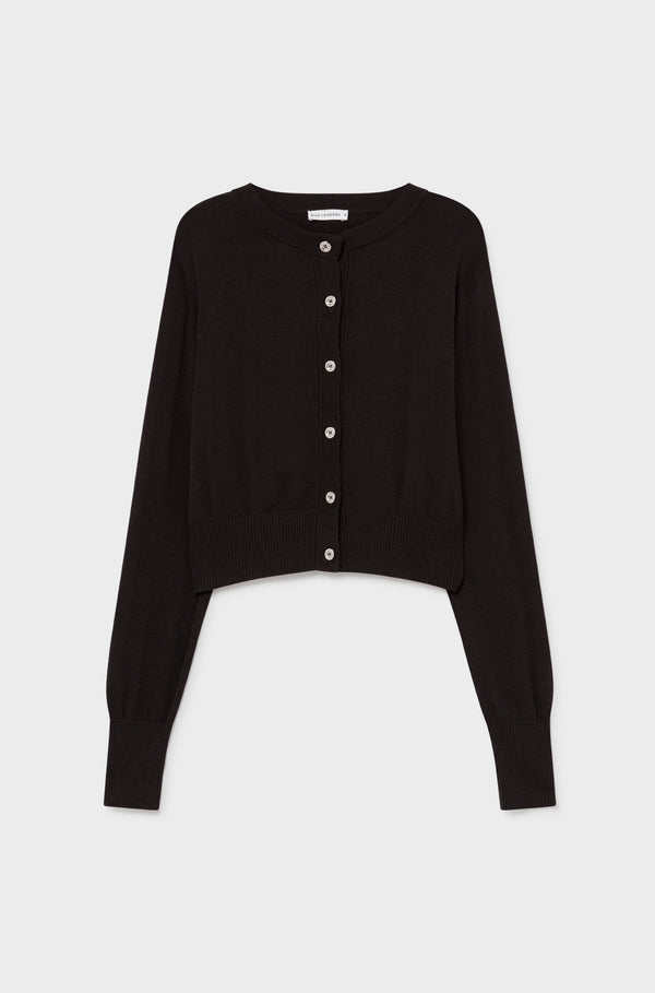 CROPPED CARDIGAN BLACK