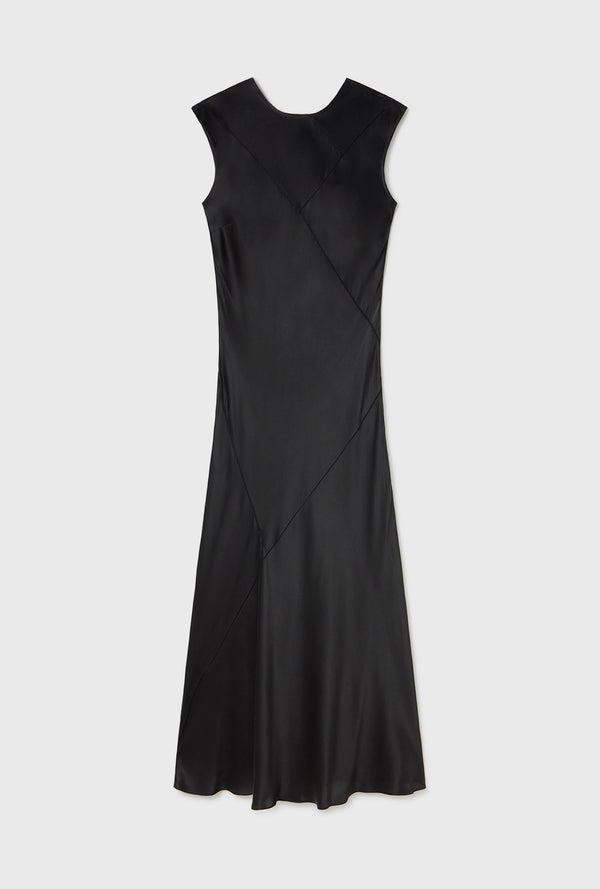 SPLICE SLEEVELESS DRESS BLACK