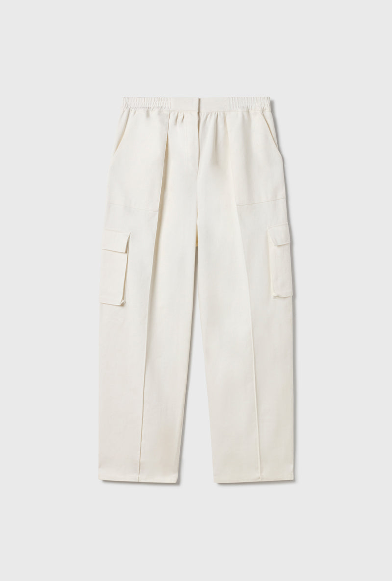 CANVAS CARGO PANTS NATURAL